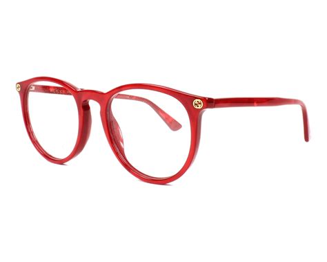 women red gucci glaases